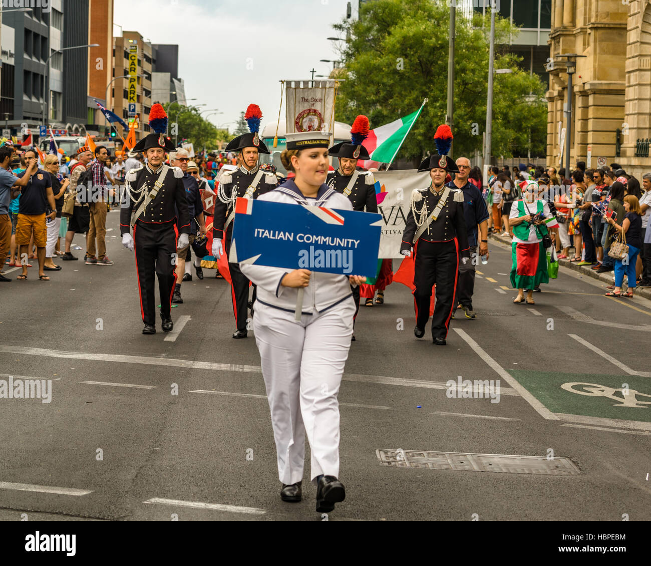 El Día de Australia Ciudad Adelaide - desfile! Foto de stock