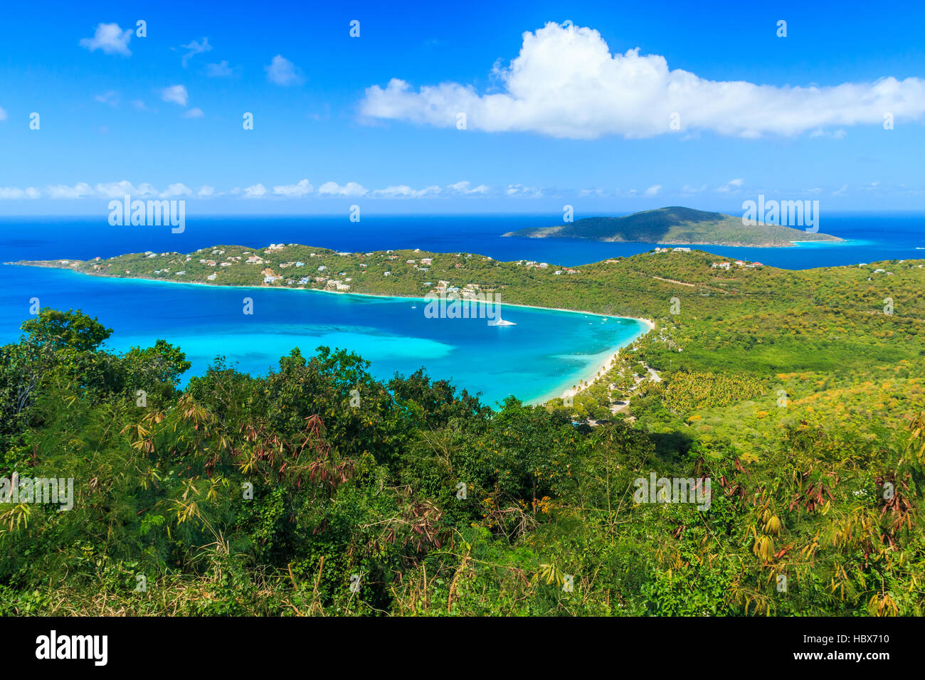 St Thomas, Islas Vírgenes de EE.UU. Bahía Magens Foto de stock
