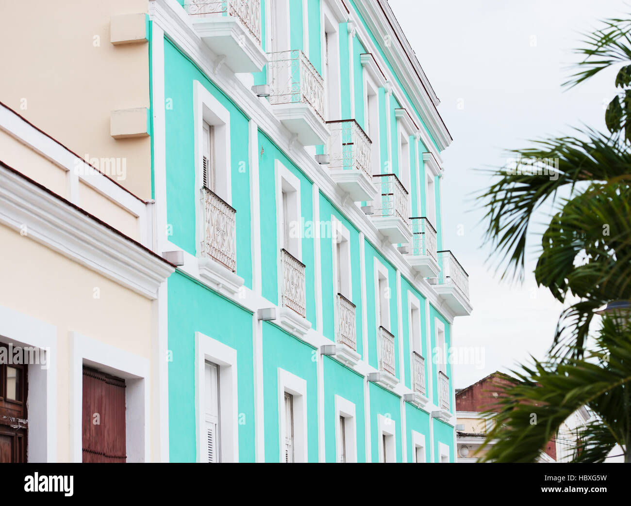 Cienfuegos, Cuba - edificios antiguos Foto de stock