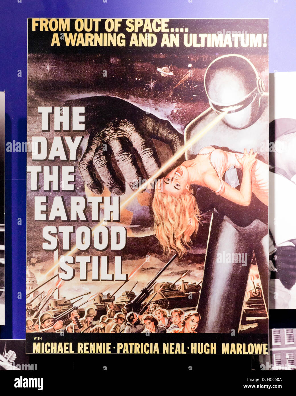 "El día que la Tierra se detuvo" movie poster - EE.UU. Foto de stock