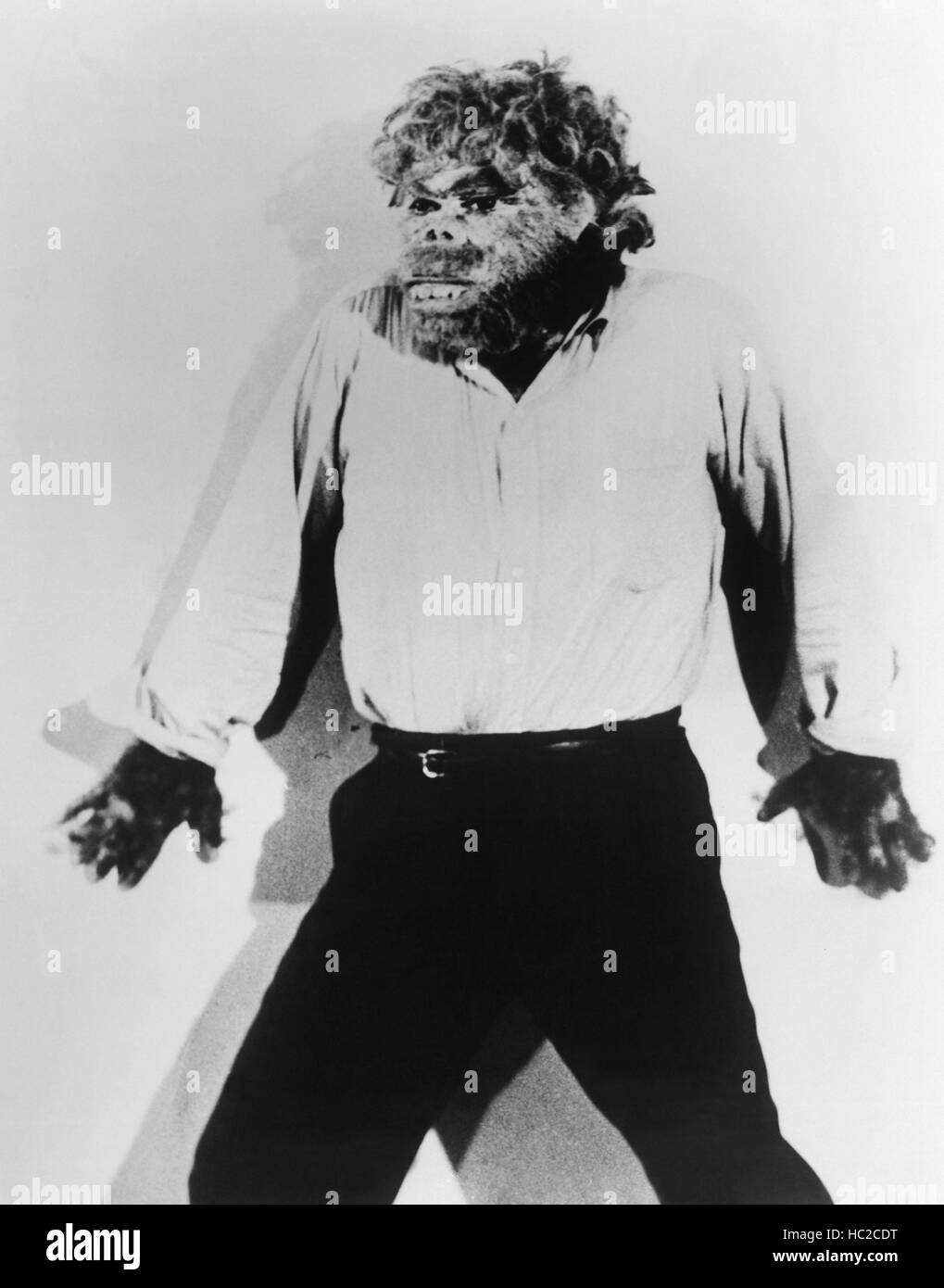 Hombre de Neandertal, Robert Shayne, 1953 Foto de stock