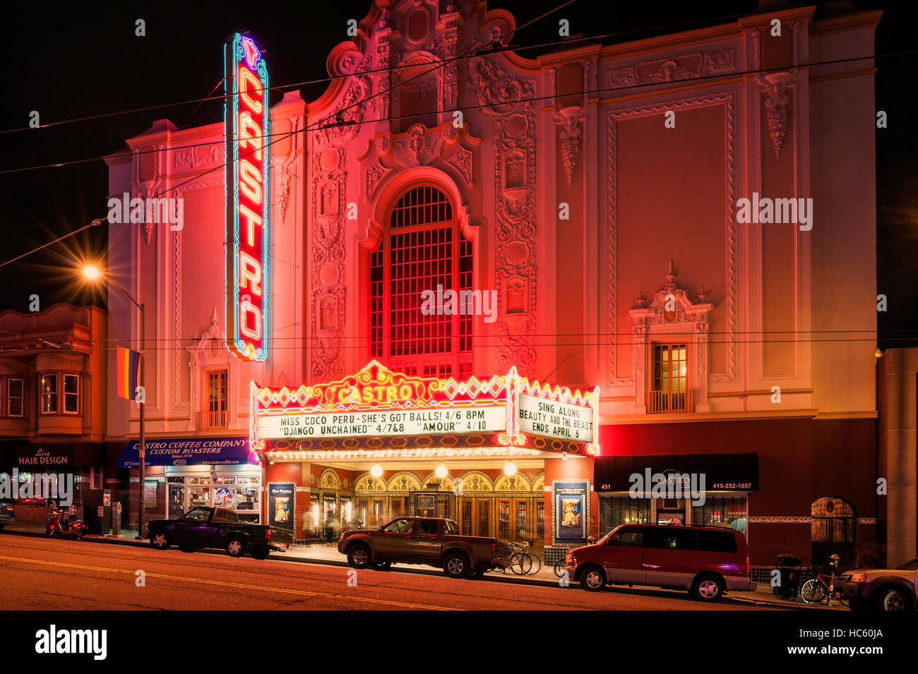 Teatro Castro de San Francisco Foto de stock