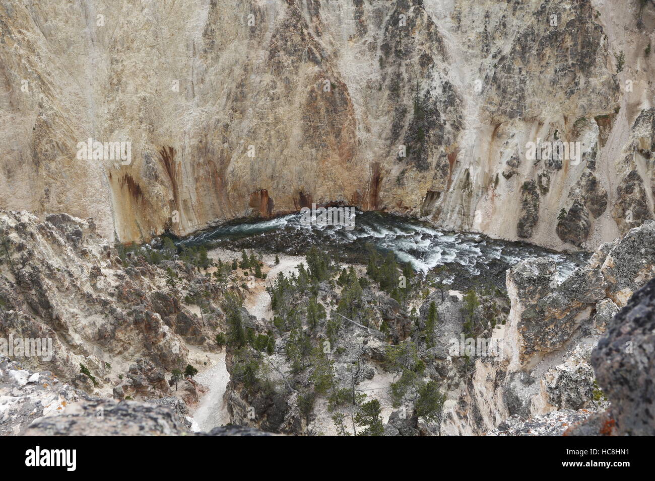 Gran Cañón del Yellowstone, el Parque Nacional de Yellowstone, WY Foto de stock