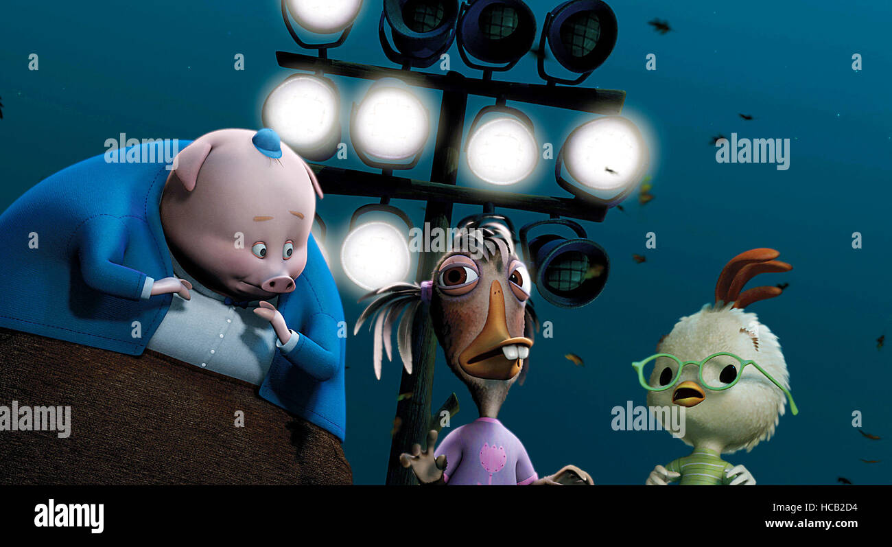 A Chicken Little, Runt de la hojarasca, Abby Mallard, Chicken Little, 2005, (c) Walt Disney