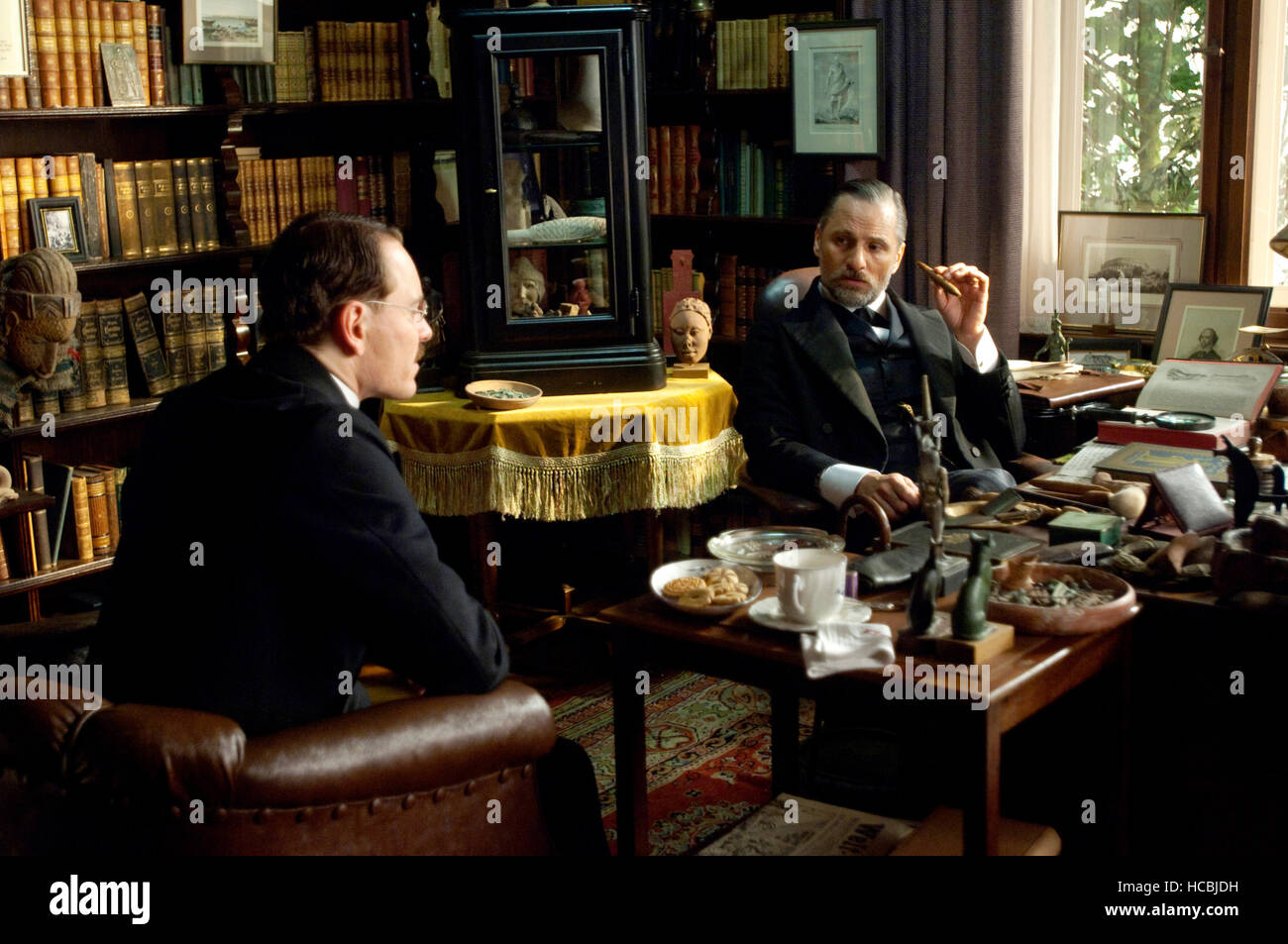 Un método peligroso, de izquierda a derecha Michael Fassbender como