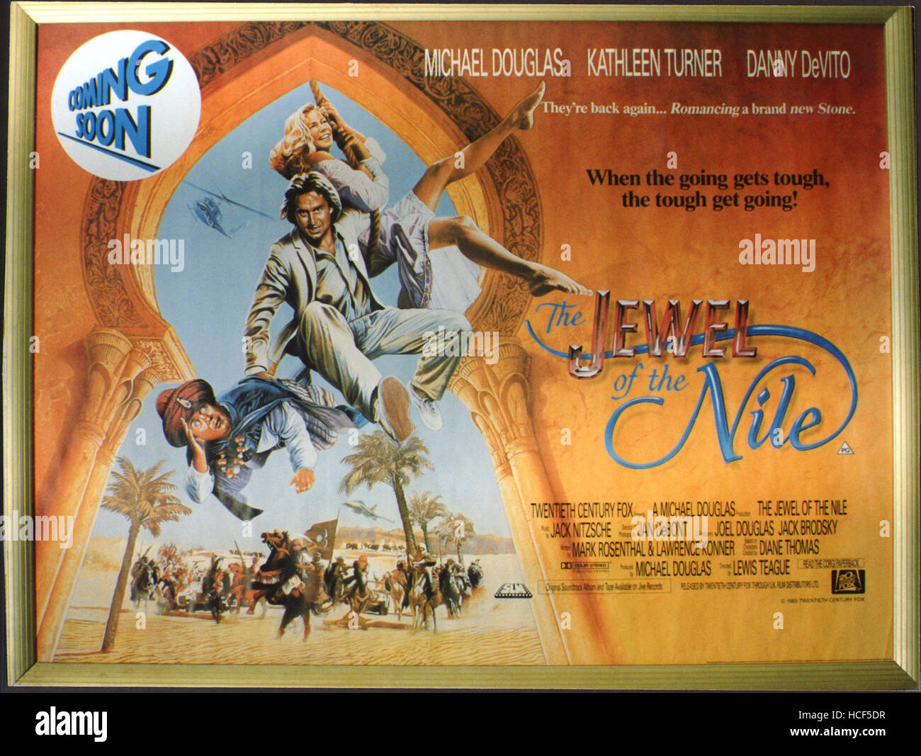 La joya del Nilo, Danny DeVito, Michael Douglas, Kathleen Turner, 1985
