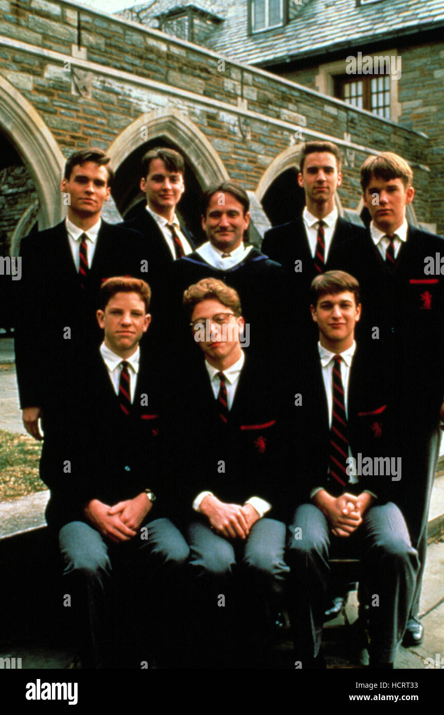 El club de los poetas muertos, Robert Sean Leonard, Dylan Kussman, Josh  Charles, Robin Williams, Allelon Ruggiero, James Waterston, Gale Fotografía  de stock - Alamy