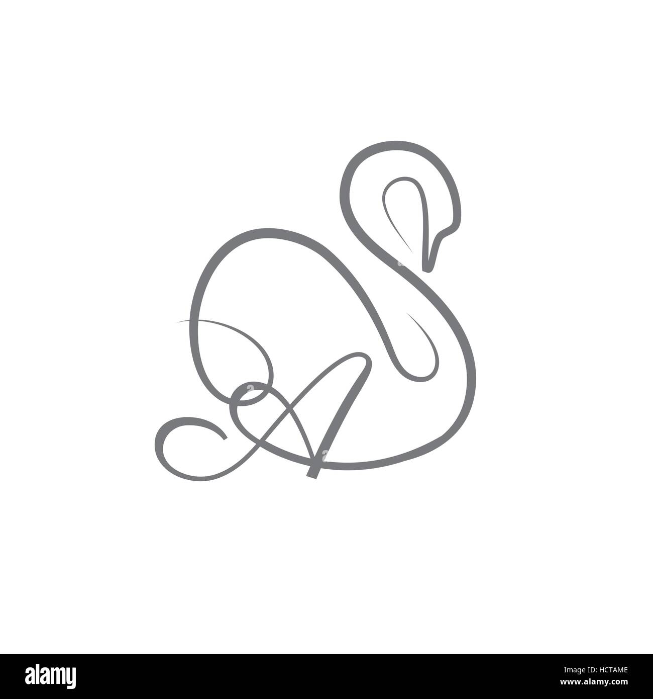 Vectores de cisne logo vector fotografías e imágenes de alta resolución