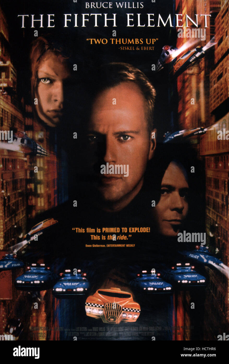 El quinto elemento, póster, Milla Jovovich, Bruce Willis, Gary Oldman