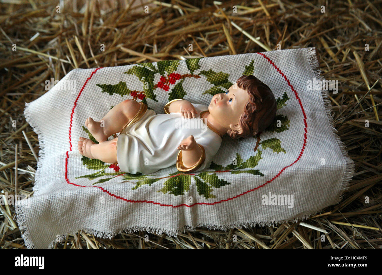 Santo,Belén Jesús nació!,navidad,Croacia,17 Foto de stock