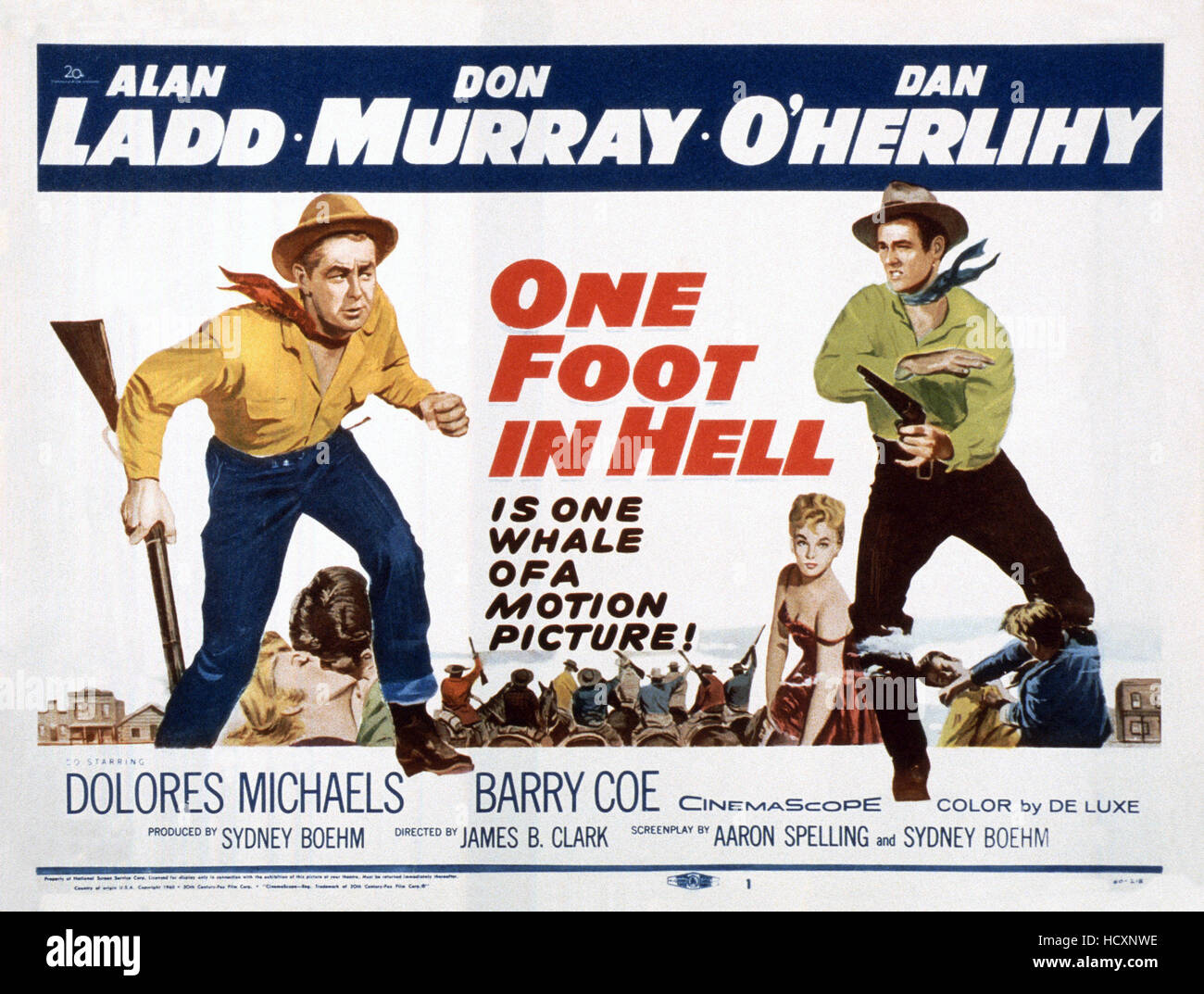 ONE FOOT IN HELL, from left, Don Murray, Dolores Michaels, 1960, ©20th  Century Fox, TM & Copyright/courtesy Everett Collection Stock Photo - Alamy