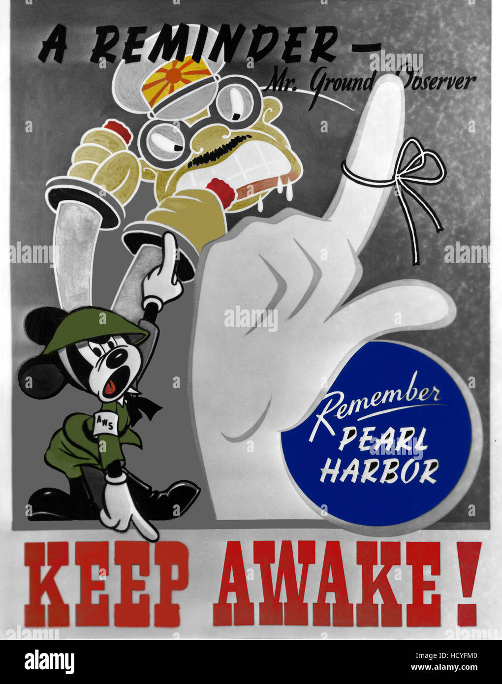 Mickey Mouse, ayudando con el esfuerzo de guerra de la segunda guerra  mundial propanganda caricaturas. (C)Walt Disney Co/ cortesía: Colección  Everett Fotografía de stock - Alamy