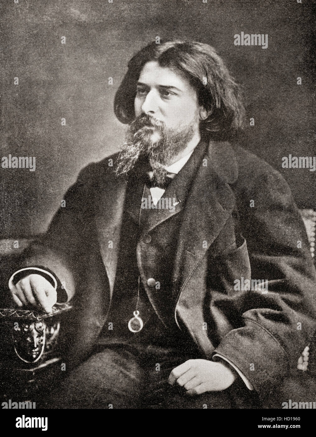 Alphonse Daudet, 1840 - 1897. Novelista francés. Foto de stock