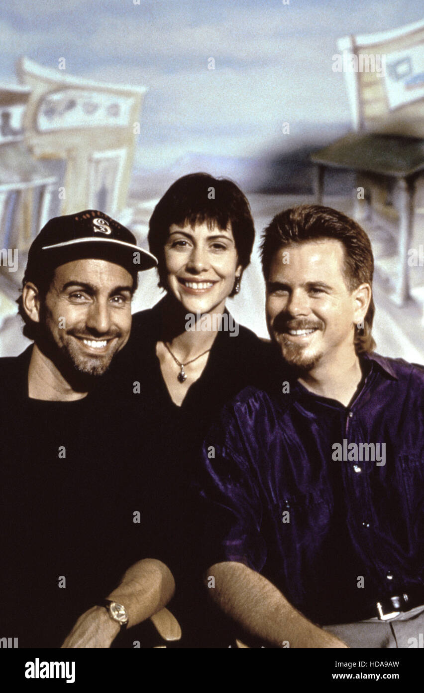 Las aventuras de Timmy el diente (desde la izquierda):  co-creadores/titiriteros James Murray, Dina Fraboni, Kevin Carlson, 1995. ©  Fotografía de stock - Alamy