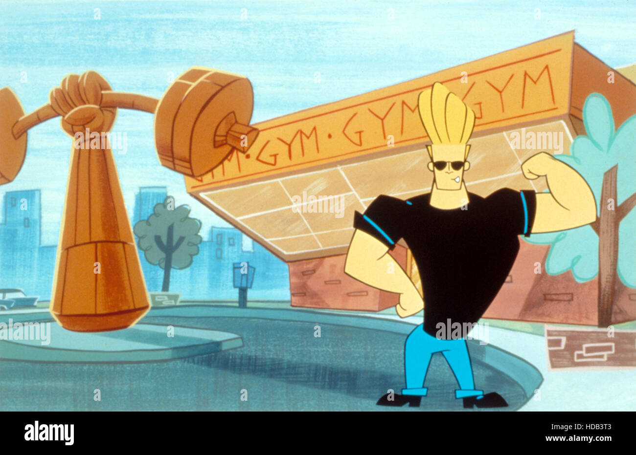 JOHNNY BRAVO, serie de dibujos animados. 1995 Fotografía de stock Alamy