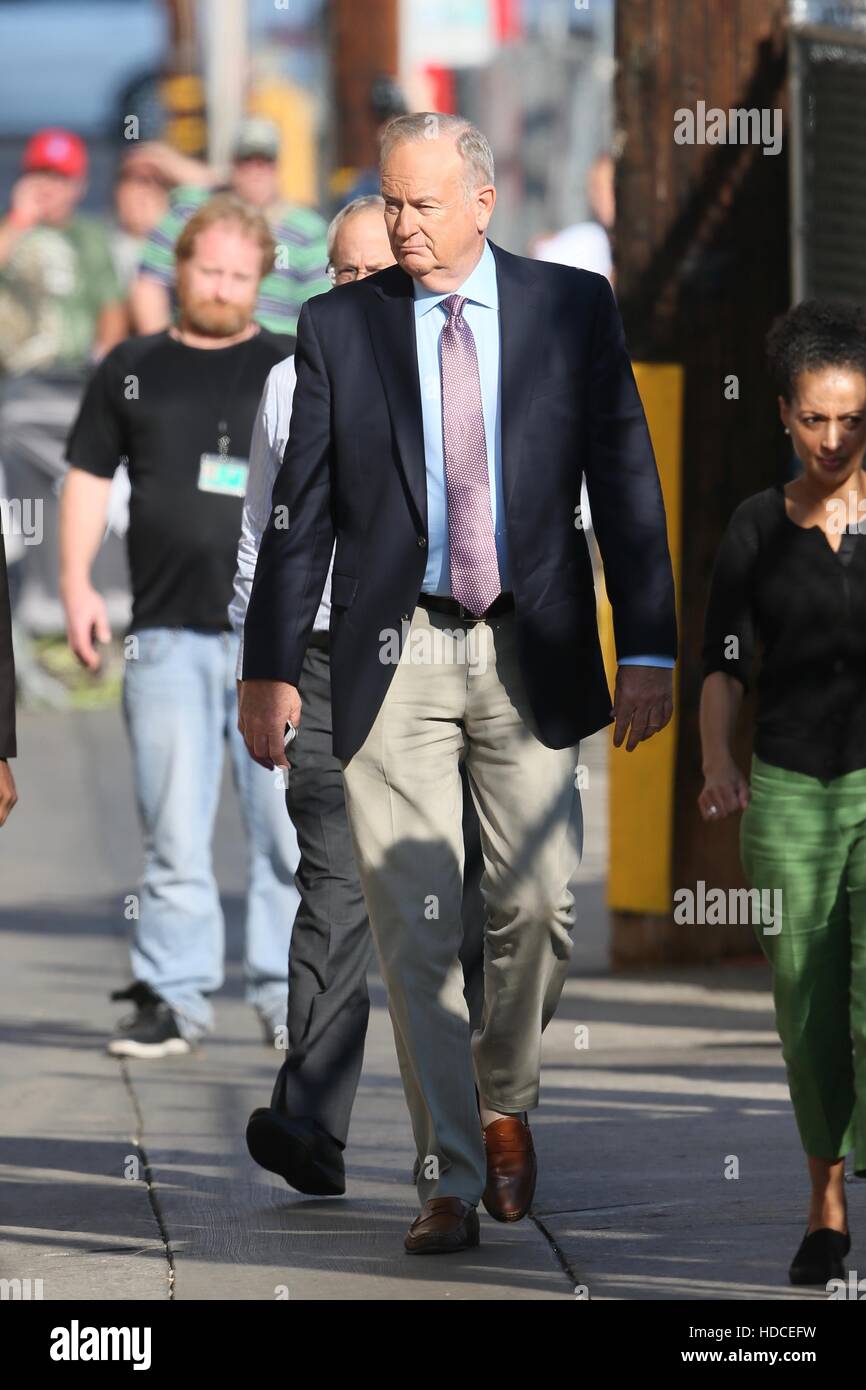 Bill Riley Actor Bill O'Riley visto llegar a la ABC studios para Jimmy Kimmel Live ...