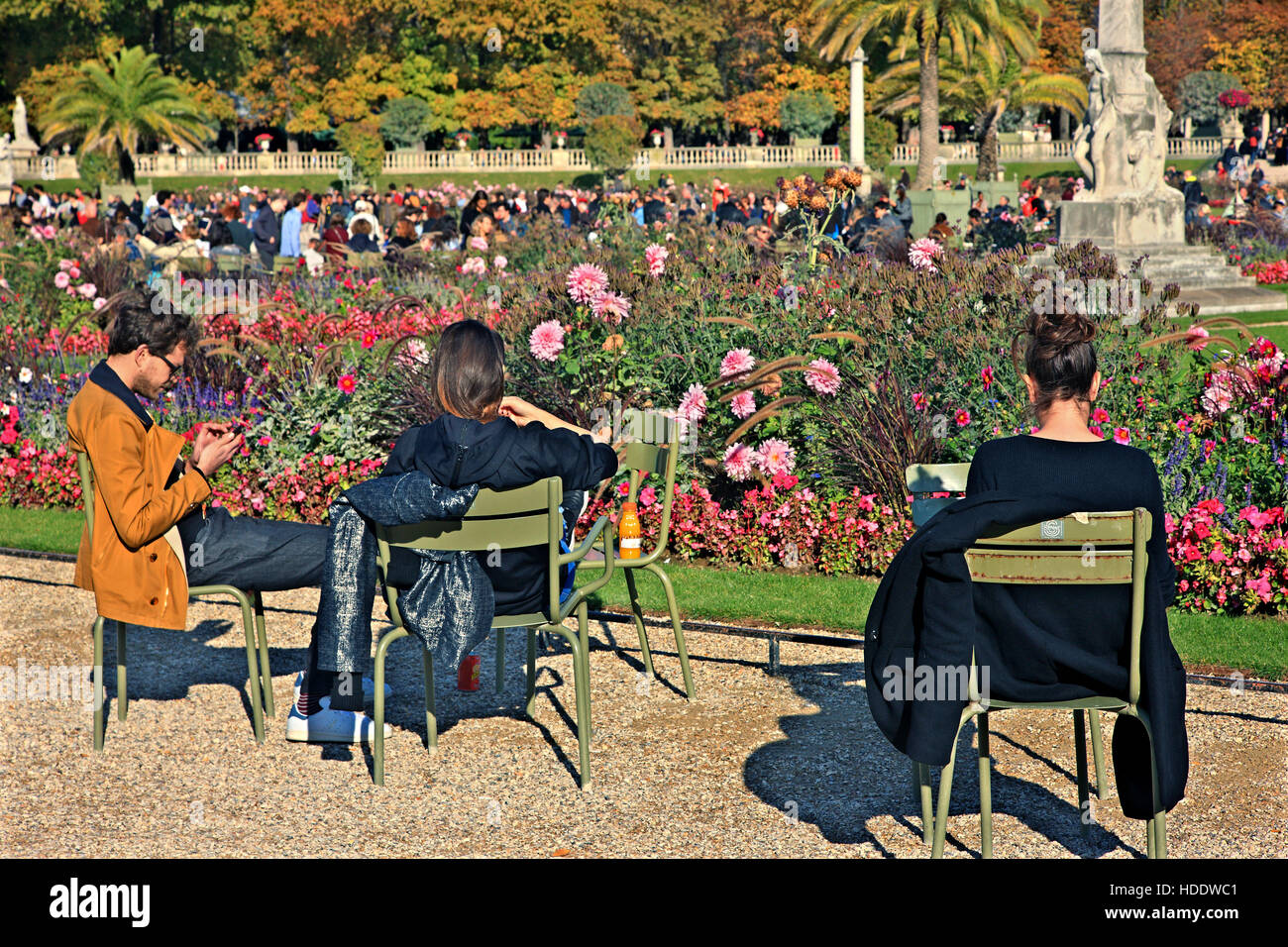 En el Jardín de Luxemburgo (Jardin du Luxembourg),en el 6º arrondissement de París, Francia. Foto de stock