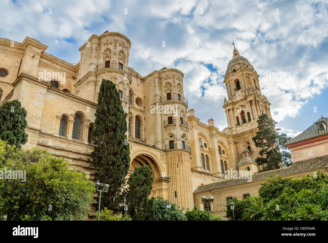 Málaga Catedral de Nuestra Señora de la Encarnación - Nuestra Señora de la Encarnación - en Andalucía, España Foto de stock