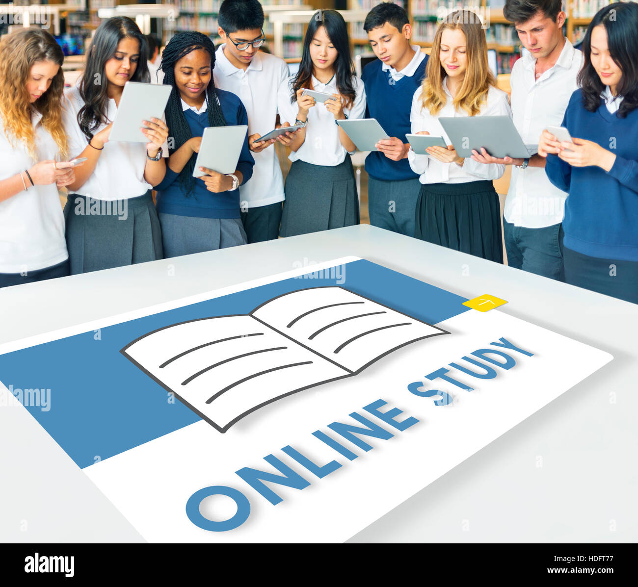 E-Learning Class Online estudio Ideas conocimientos concepto Foto de stock
