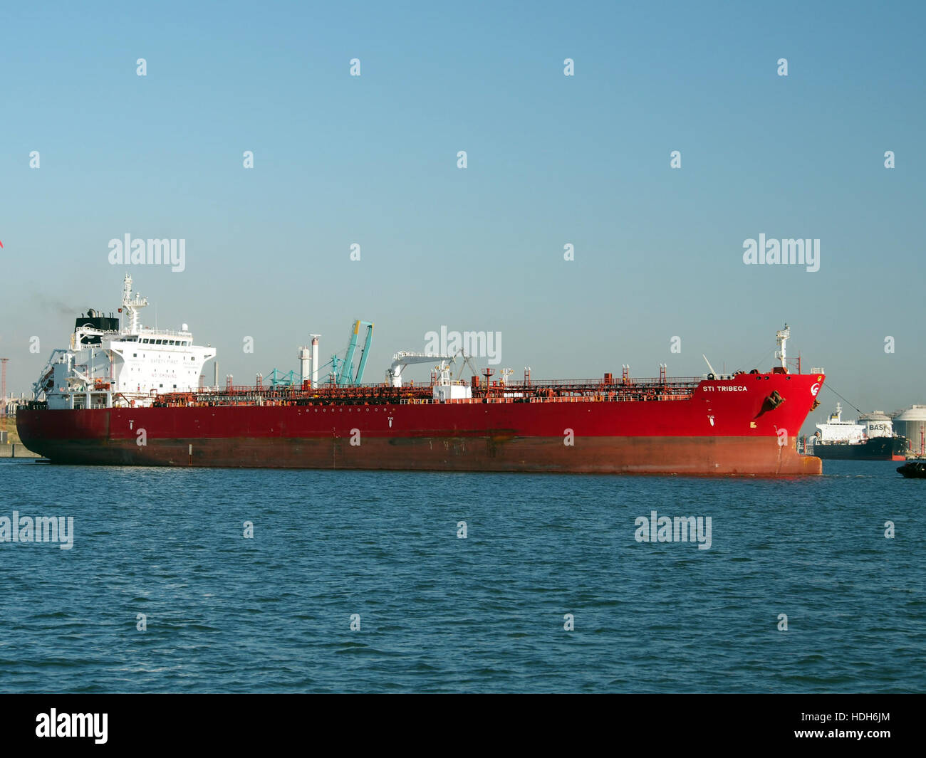 STI Tribeca (barco, 2014) La OMI 9686742 en el puerto de Amberes, pic2 Foto de stock