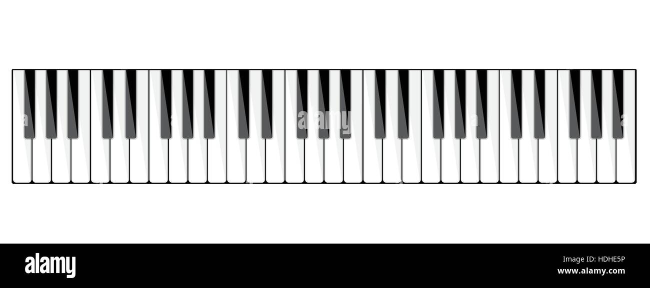 visual Hectáreas Opinión Ilustración vectorial. Fondo plano musical. De tecla de piano, el teclado.  La melodía. Instrumento Imagen Vector de stock - Alamy