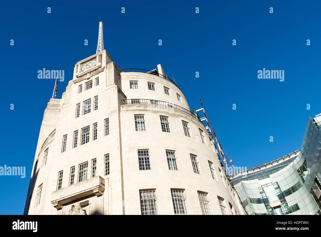 BBC Broadcasting House, Londres, Inglaterra, Reino Unido. Foto de stock