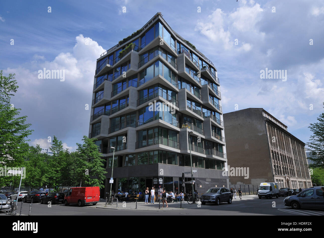 Apartmenthaus, Charlottenstrasse 19, Mitte, Berlin, Deutschland Foto de stock