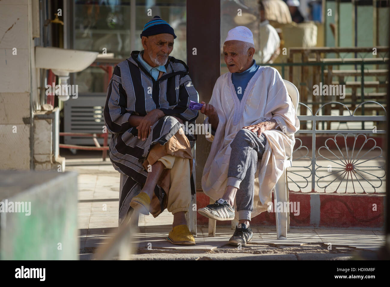 Los hombres marroquíes, Marruecos Foto de stock