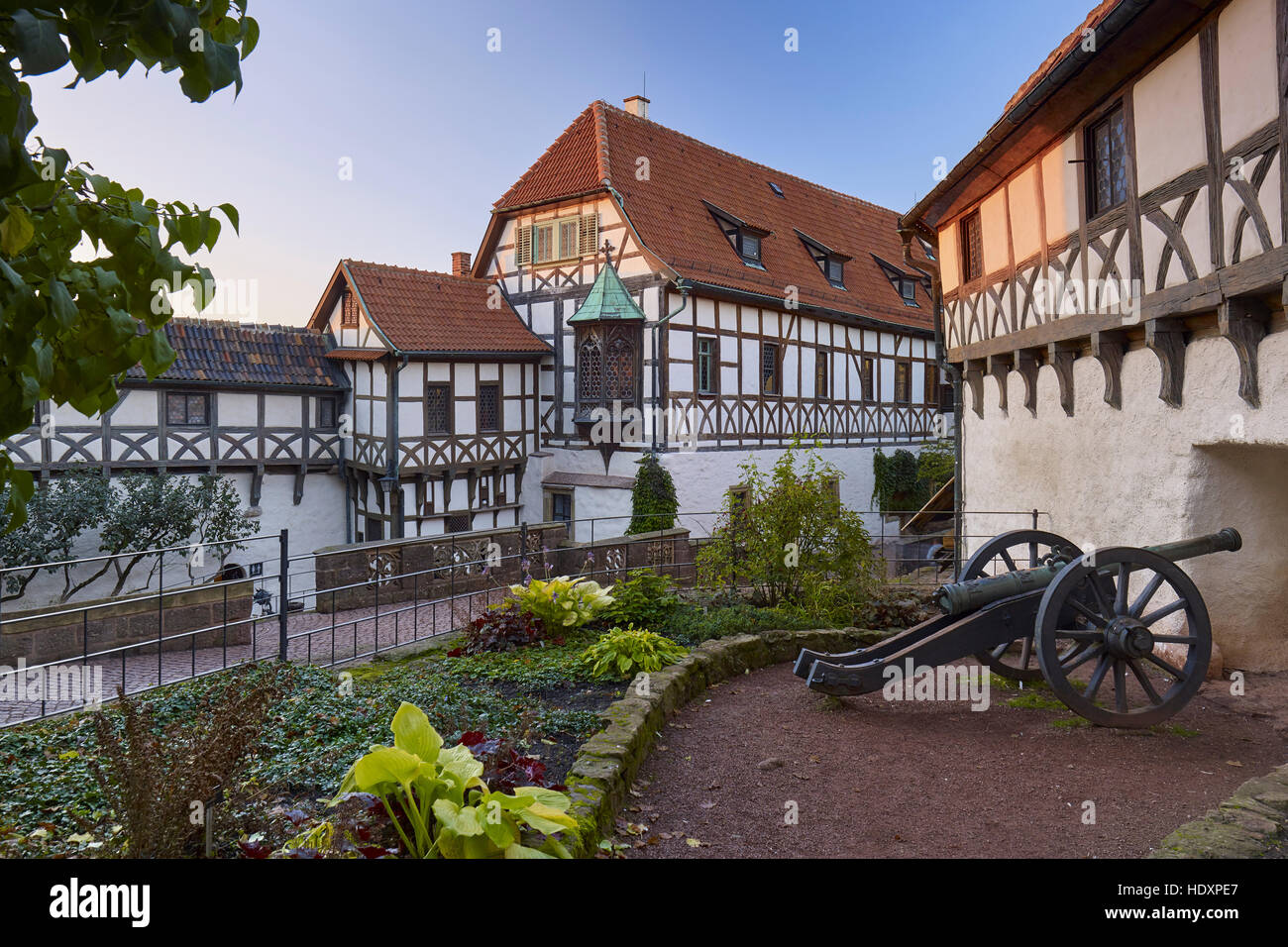 Castillo de Wartburg, cerca de Eisenach, Turingia, Alemania Foto de stock