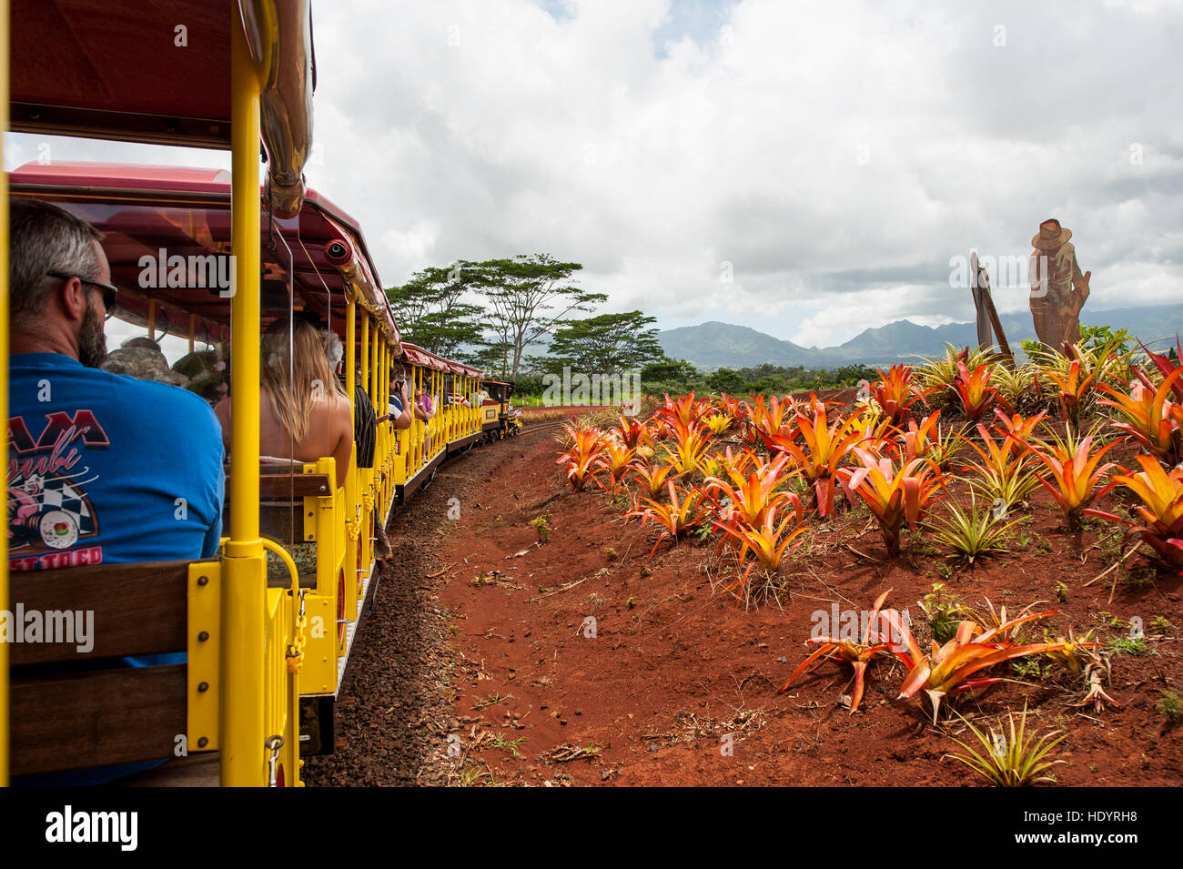 Pineapple Express train en el Dole Plantation, Wahiawa, Oahu, Hawaii