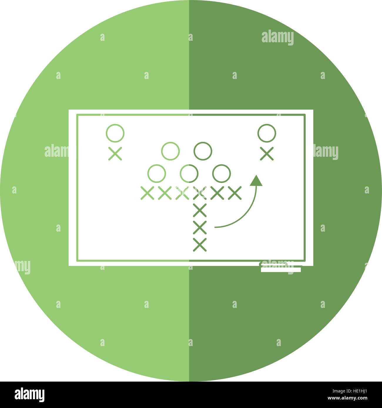 En Pizarra táctica fútbol Imagen Vector de stock - Alamy