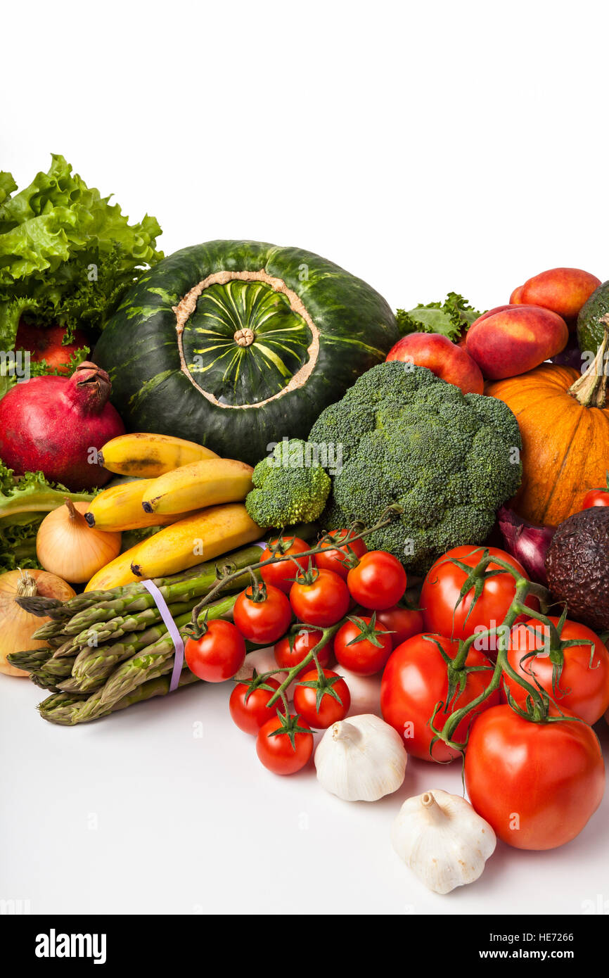 Imagen de frescas verduras de verano Foto de stock