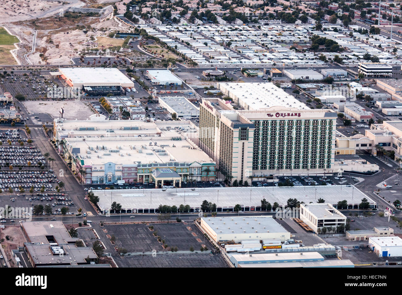 Vista aérea del Orleans Hotel Las Vegas Fotografía de stock - Alamy