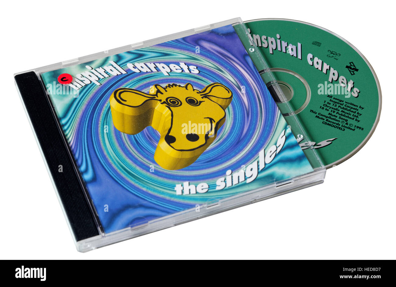 Inspiral Carpets el CD Singles Foto de stock
