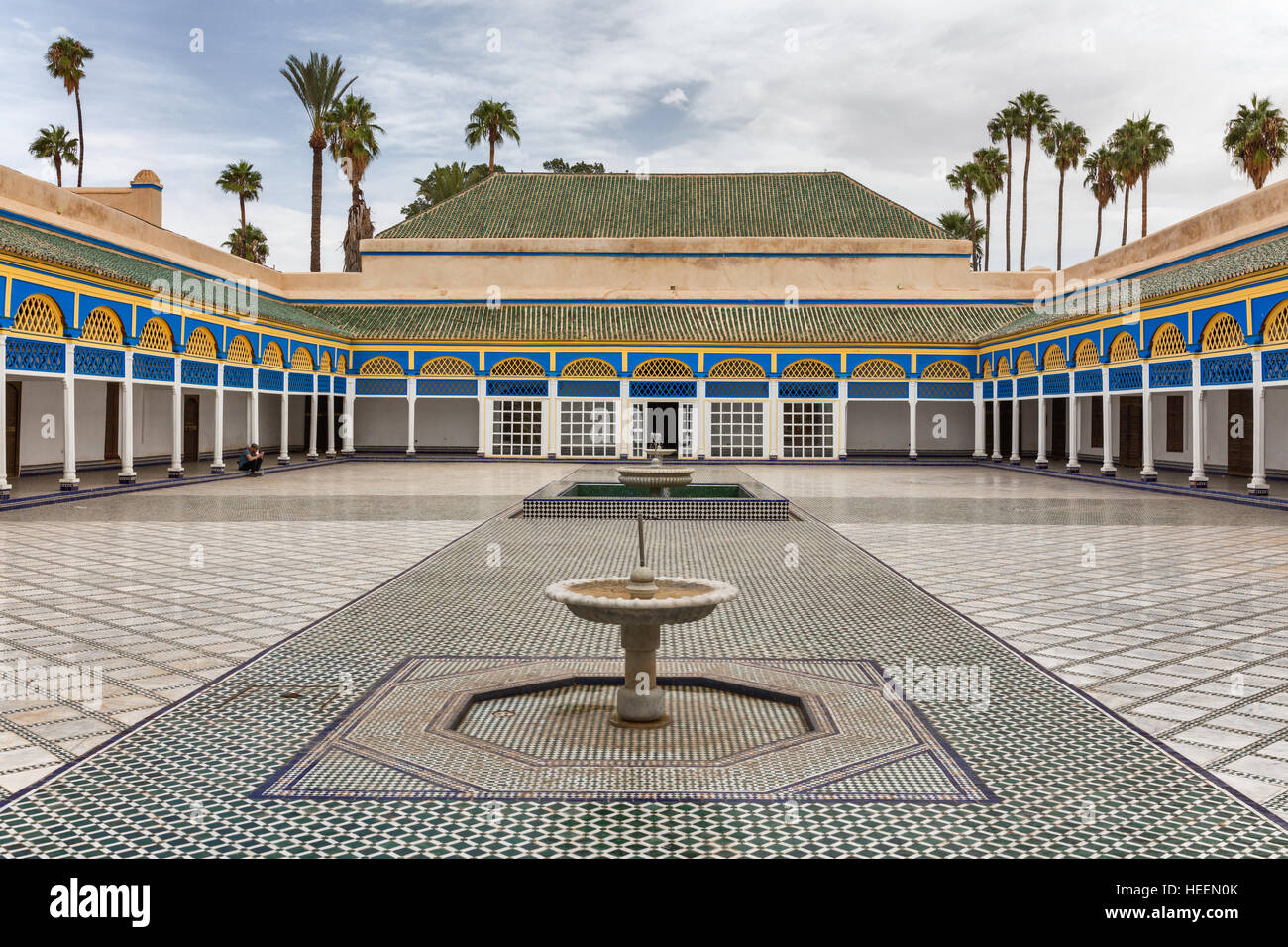 Palacio Bahia, Marrakech, Marruecos Foto de stock