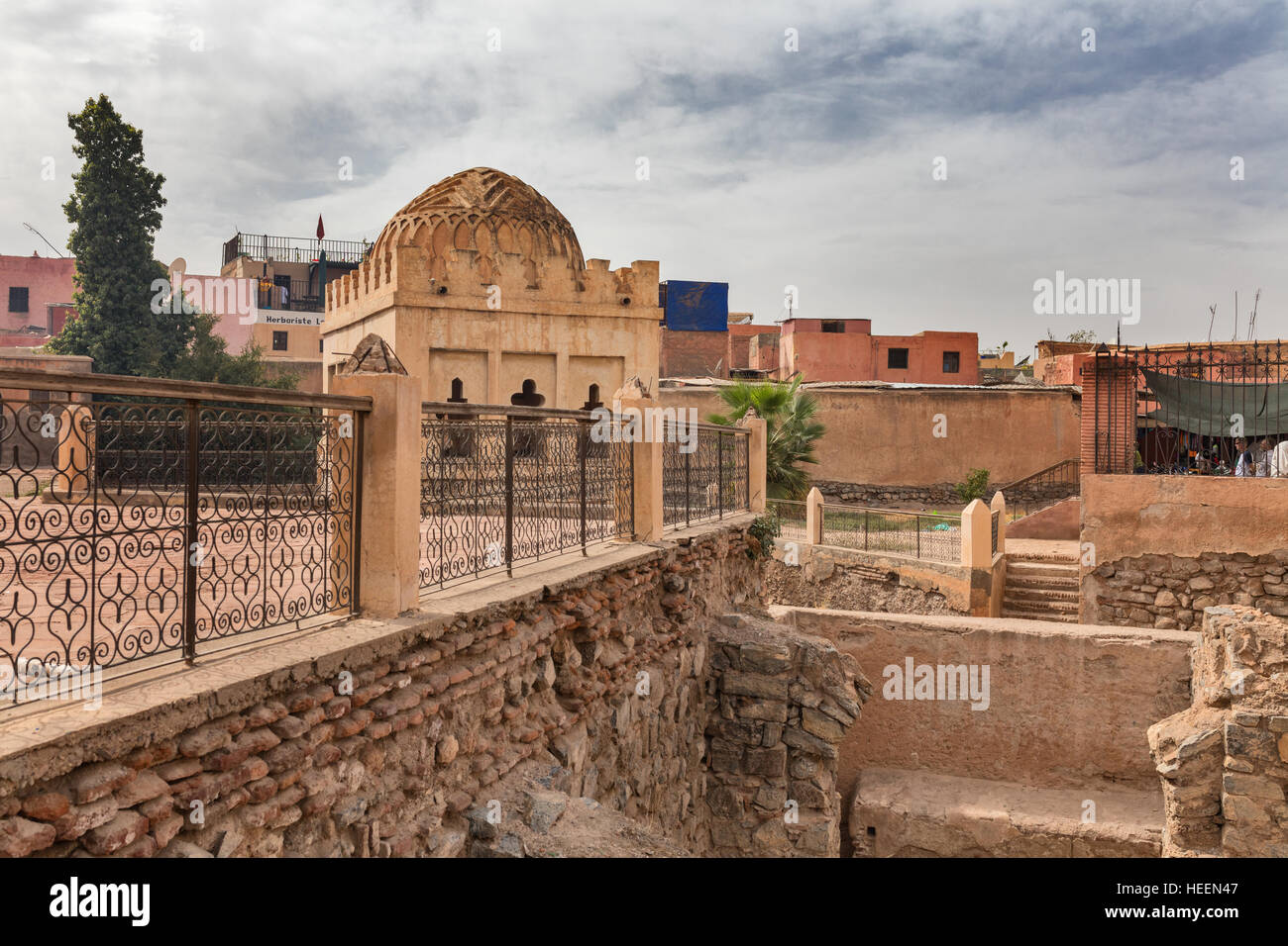 Medina, casco antiguo de la ciudad, Marrakech, Marruecos Foto de stock