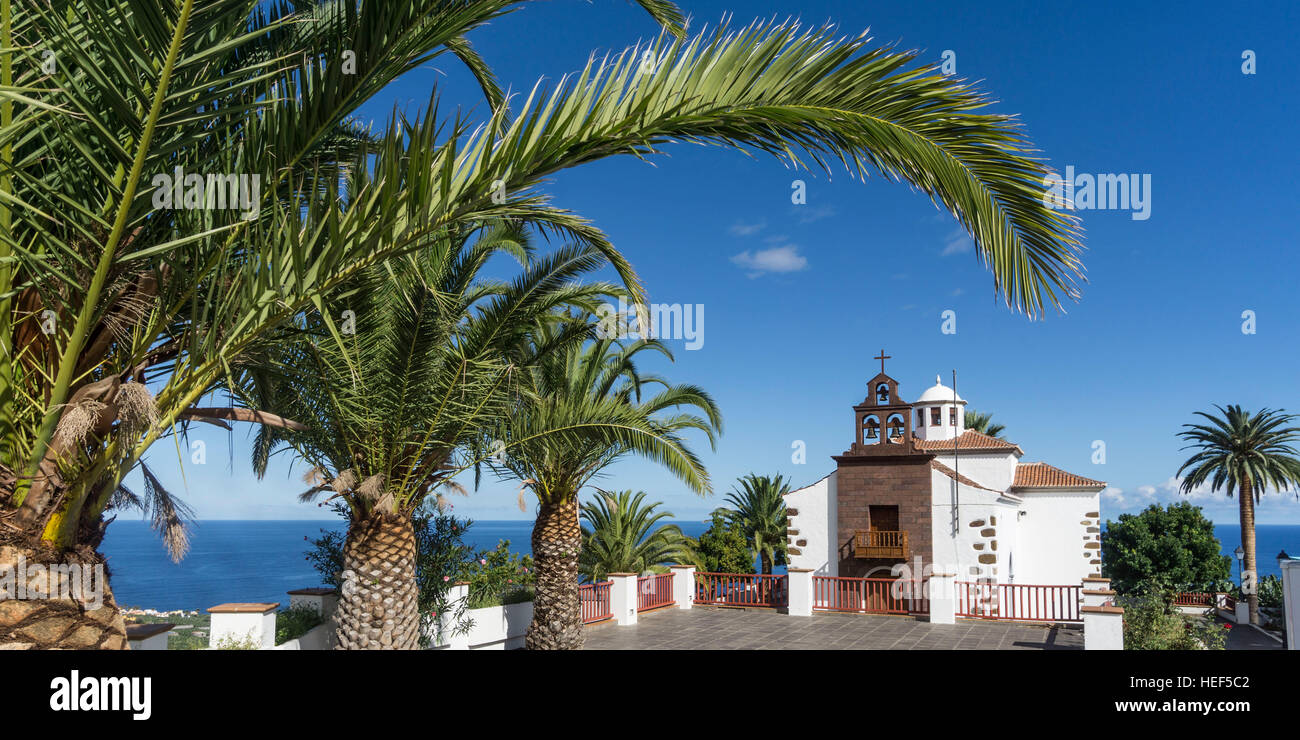 Ermita de San Juan , la iglesia de la aldea, La Palma, Islas Canarias, España Foto de stock