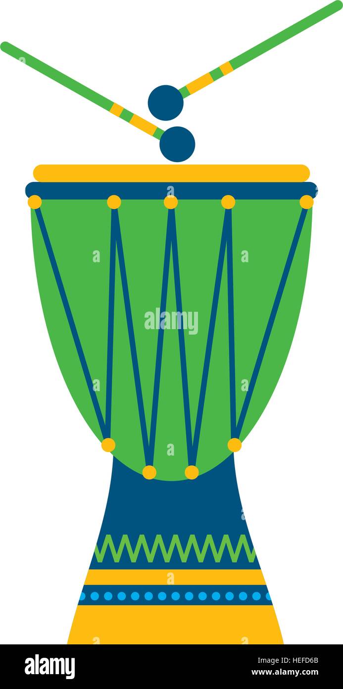 Timbal instrumento tropical icono diseño ilustración vectorial Imagen Vector de stock Alamy