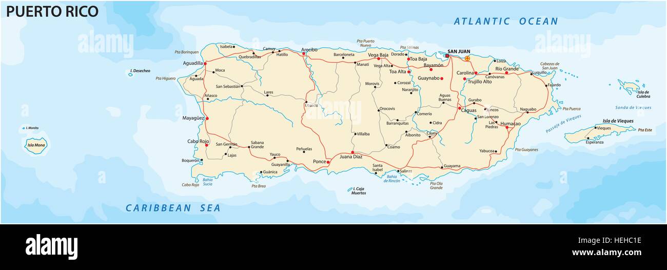 Bienes diversos Negar sistemático Puerto rico mapa fotografías e imágenes de alta resolución - Alamy