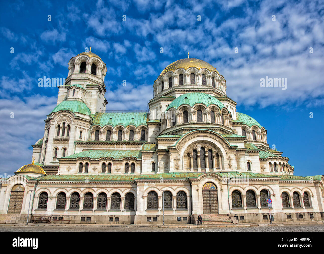 La Catedral de Alexander Nevsky, Sofía, Bulgaria Foto de stock