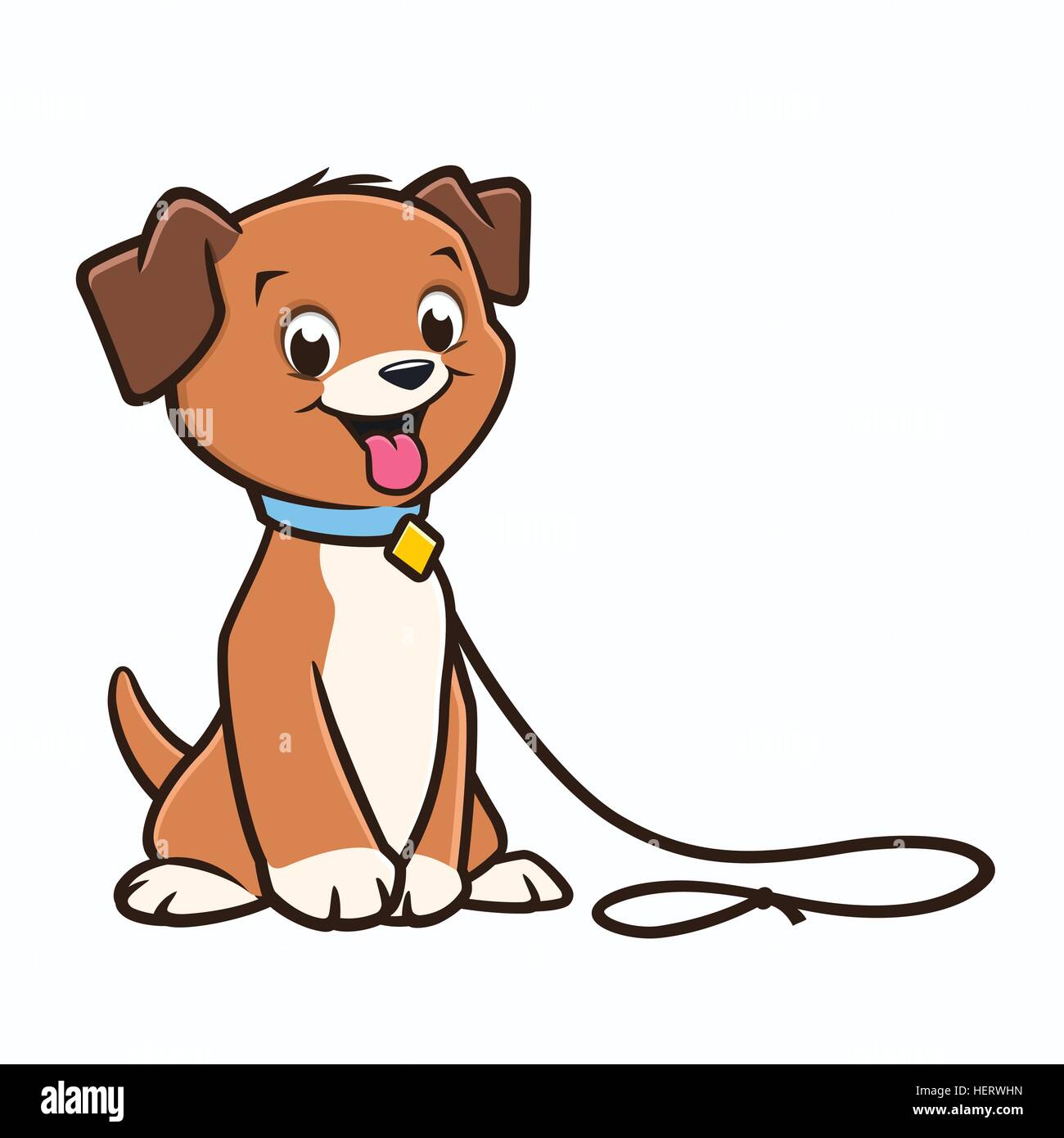 Cachorro de perro de dibujos animados Imagen Vector de stock - Alamy