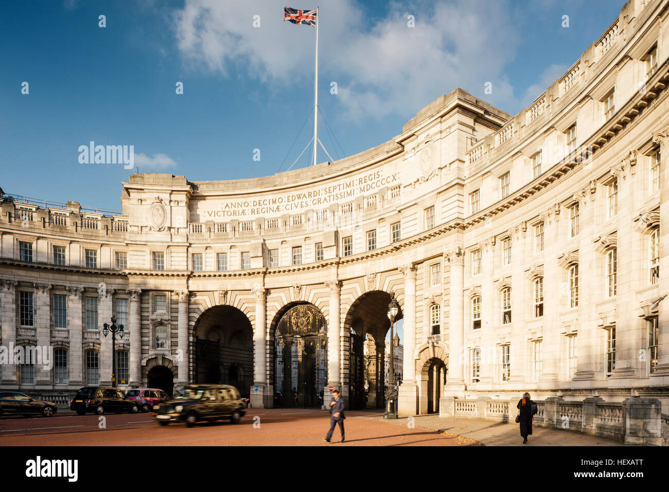 El Admiralty Arch, Londres, Reino Unido. Foto de stock