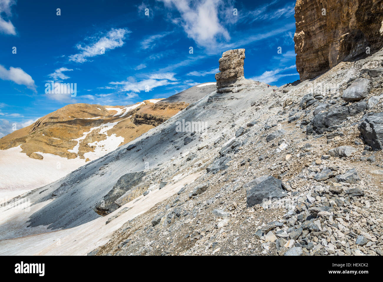 Hermoso paisaje de los Pirineos Foto de stock