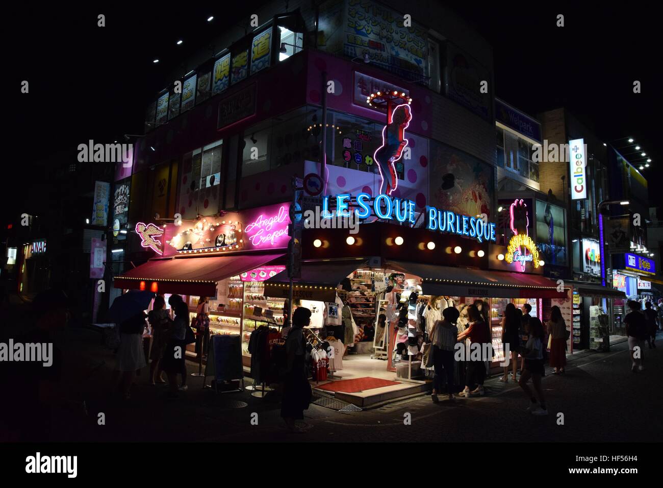 Burlesque tienda una noche en Tokio Foto de stock