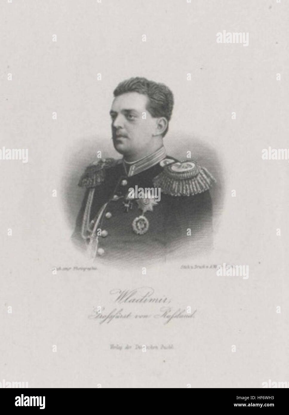 Vladimir Alexandrovich de Rusia Foto de stock