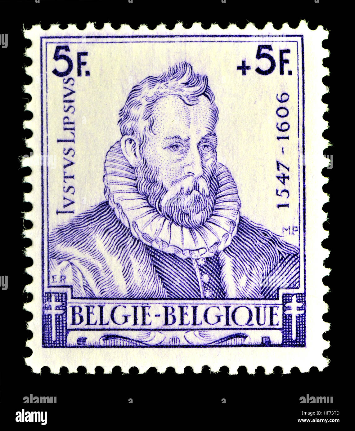 Sello belga (1942) : Justus Lipsius / Joose Labios / Joost Labios (1547 -  1606) Flamenco filólogo y humanista Fotografía de stock - Alamy