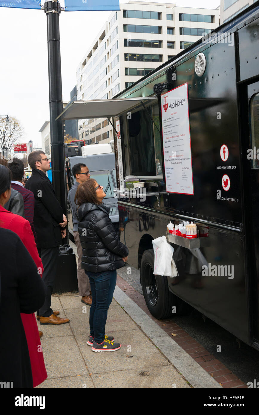 Ee.Uu. Washington DC, capital de Distrito de Columbia Street Food