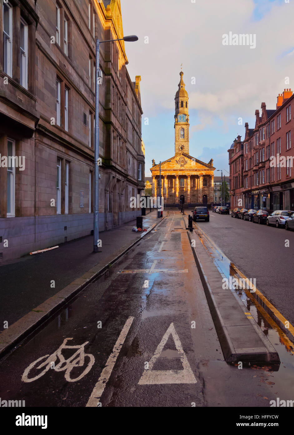 Reino Unido, Escocia, Glasgow, la arquitectura del centro de la ciudad. Foto de stock