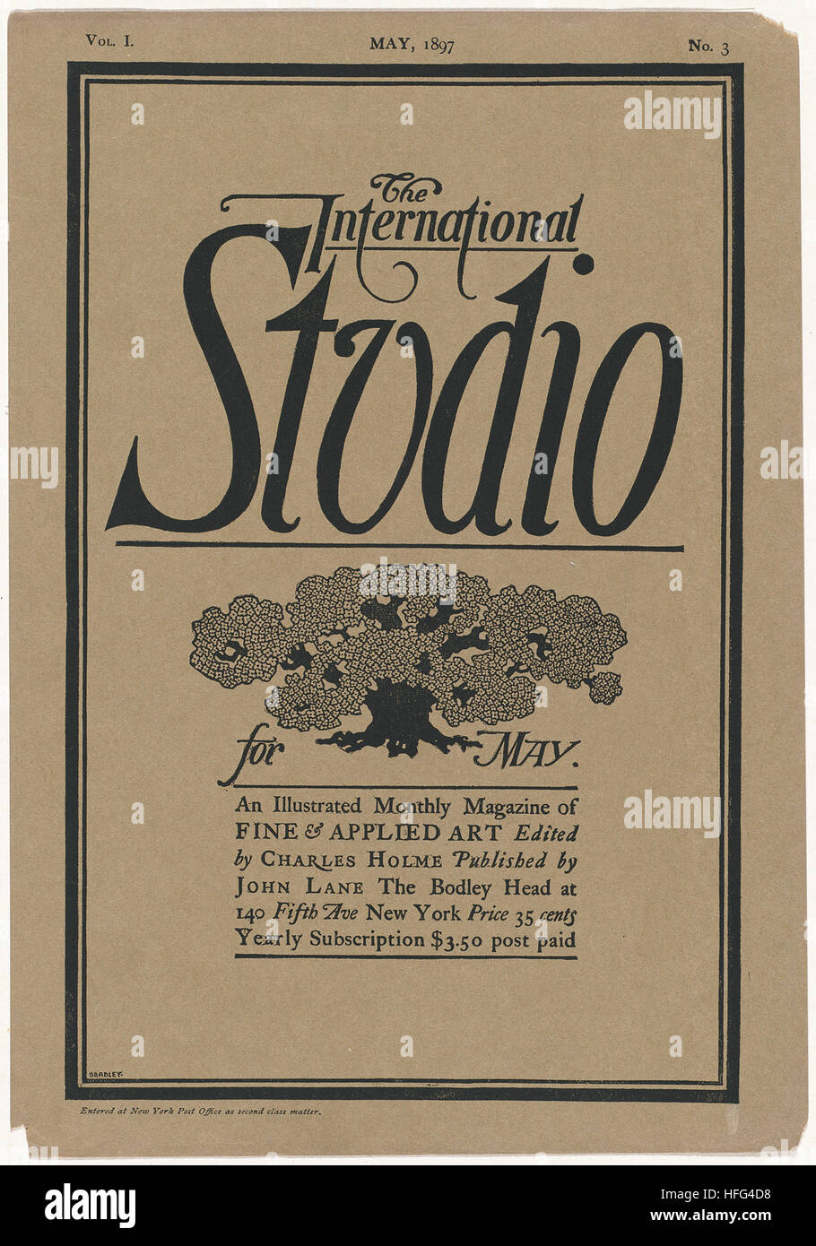 El estudio internacional de Mayo, 1897 Foto de stock