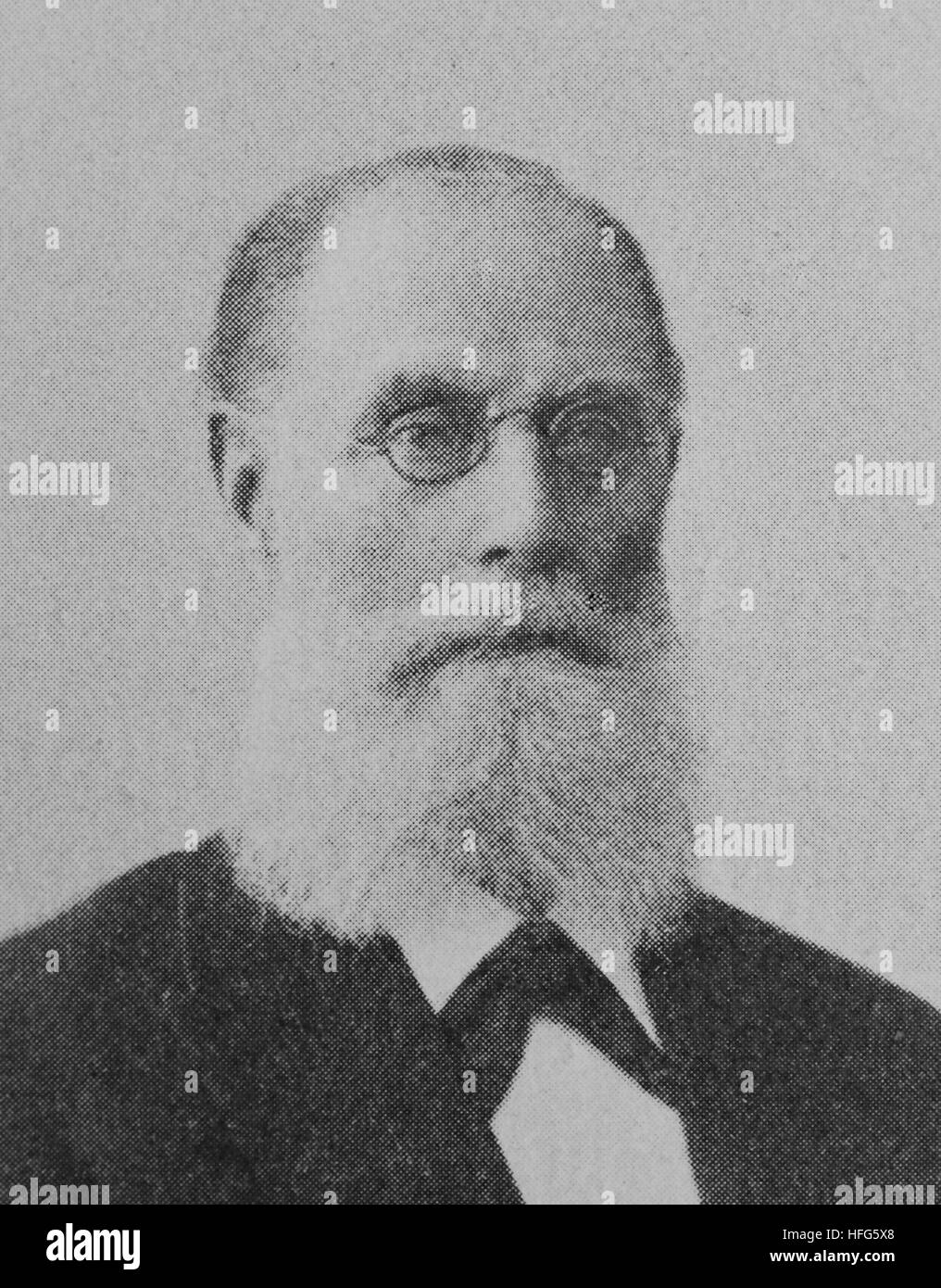 Franz Wuellner, 1832 - 1902, fue un compositor y director de orquesta alemán, reproducción foto desde el año 1895, digital mejorado Foto de stock